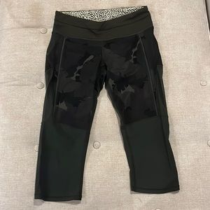 Army Green LULULEMON workout set